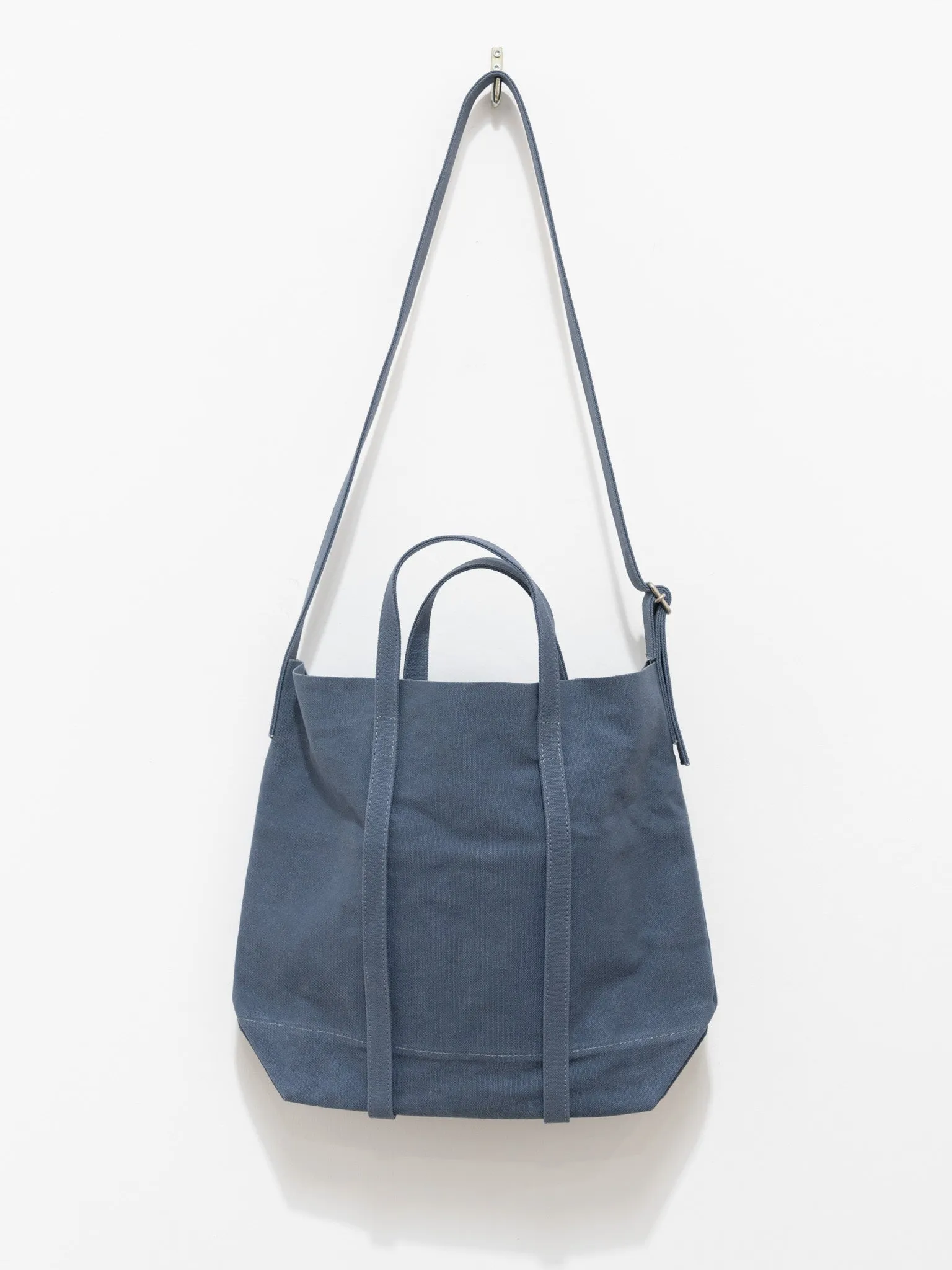 Light Canvas 2-Way Tote Medium - Blue Gray