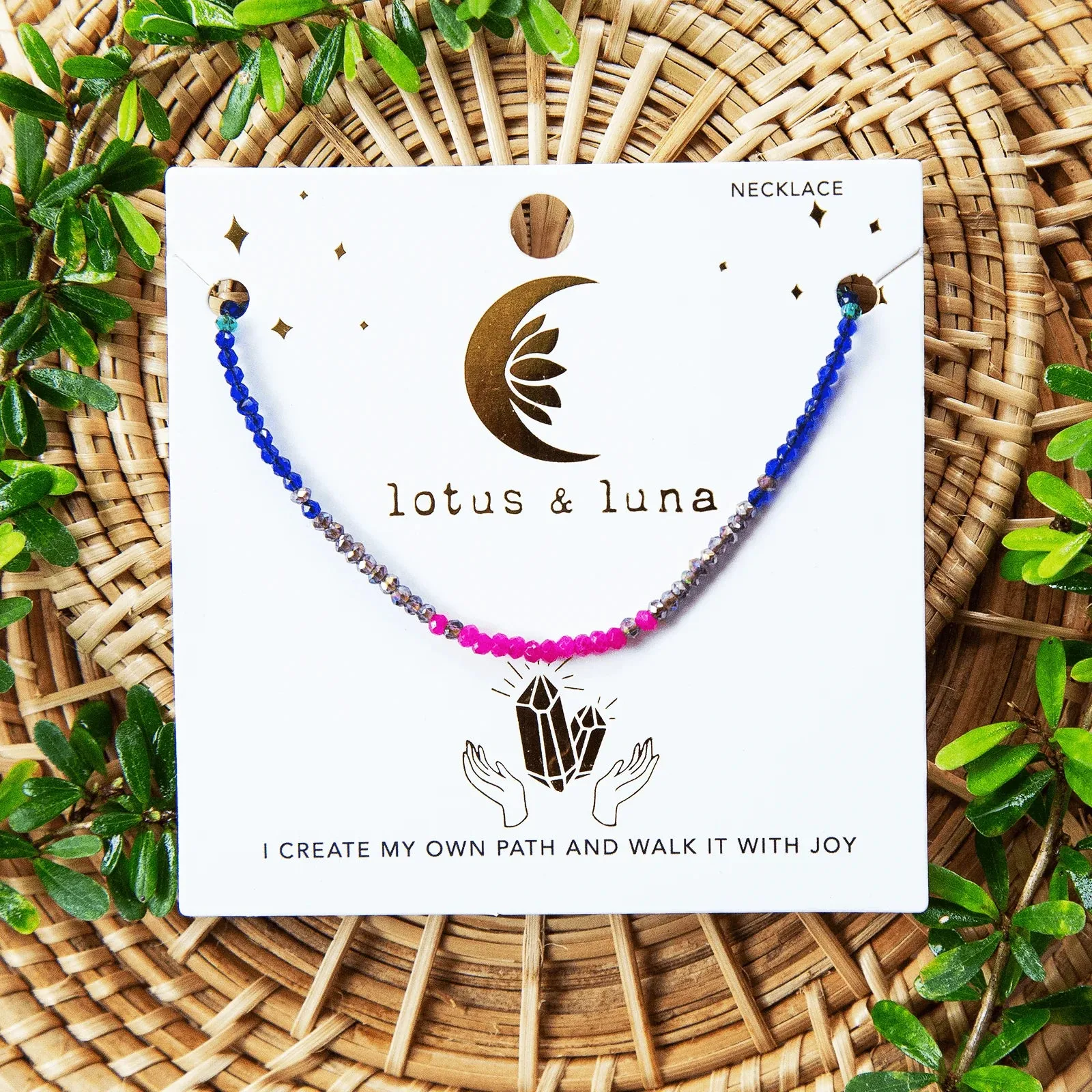 Lotus & Luna "Manifest My Path" Goddess Necklace