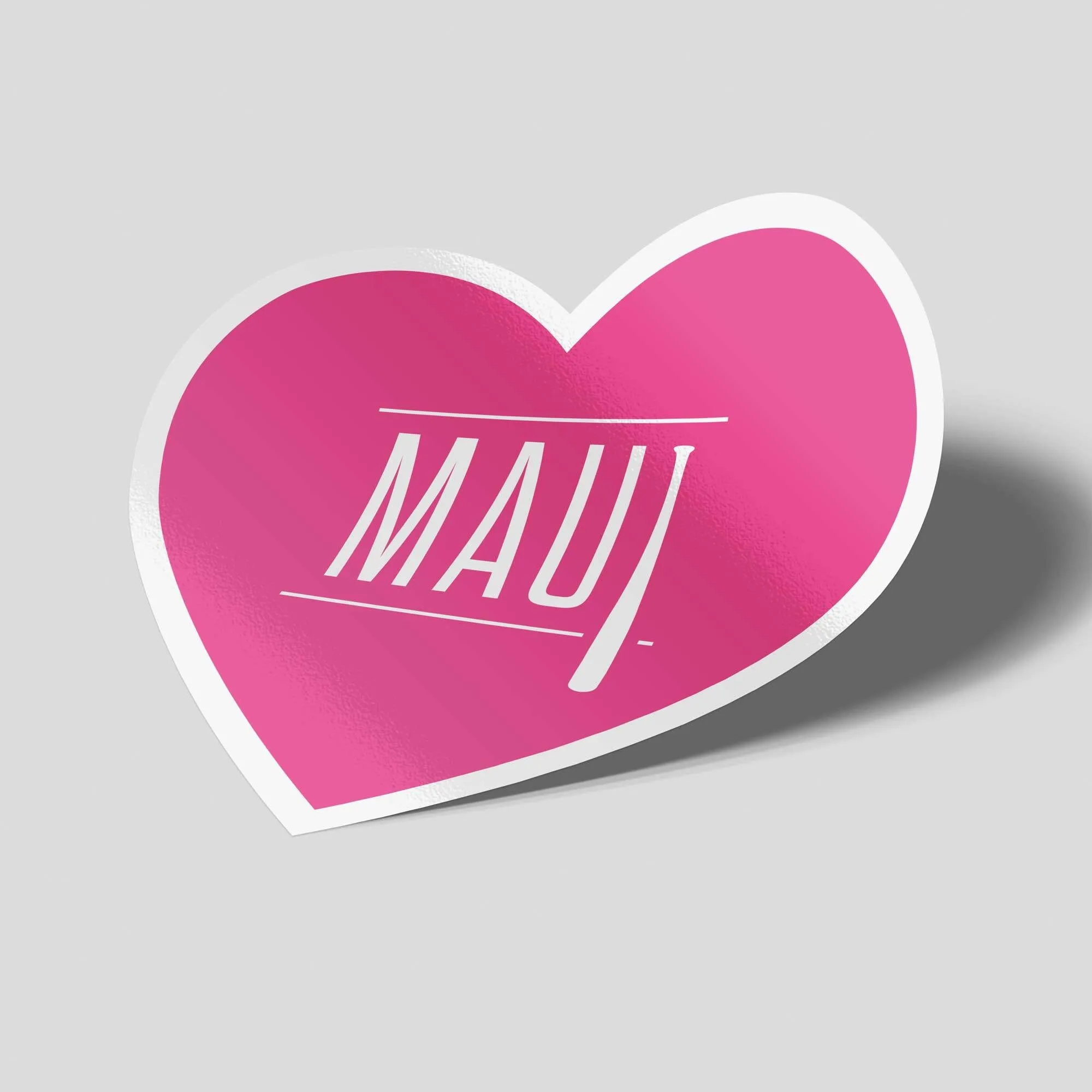 Maui Heart Sticker