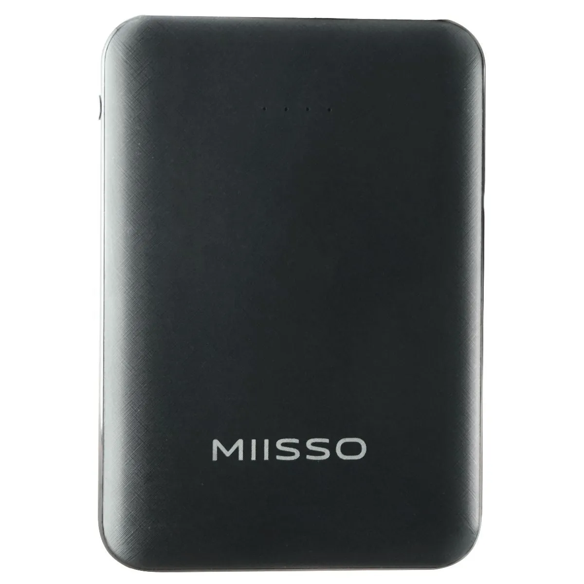 MIISSO Ultra-Thin Power Bank 5000mAh Portable USB Power Bank - Black