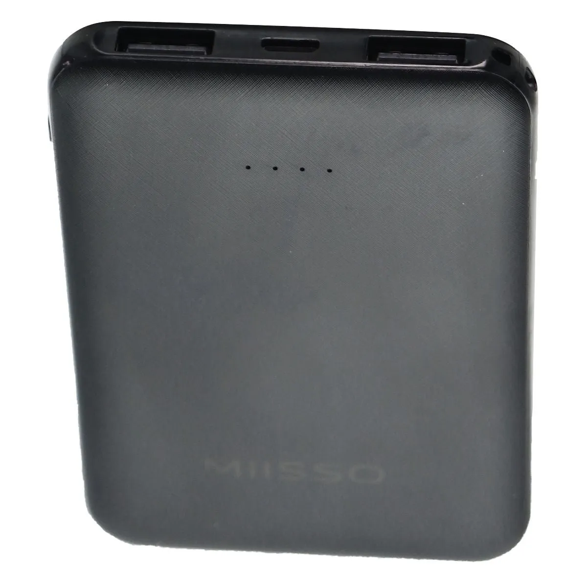 MIISSO Ultra-Thin Power Bank 5000mAh Portable USB Power Bank - Black