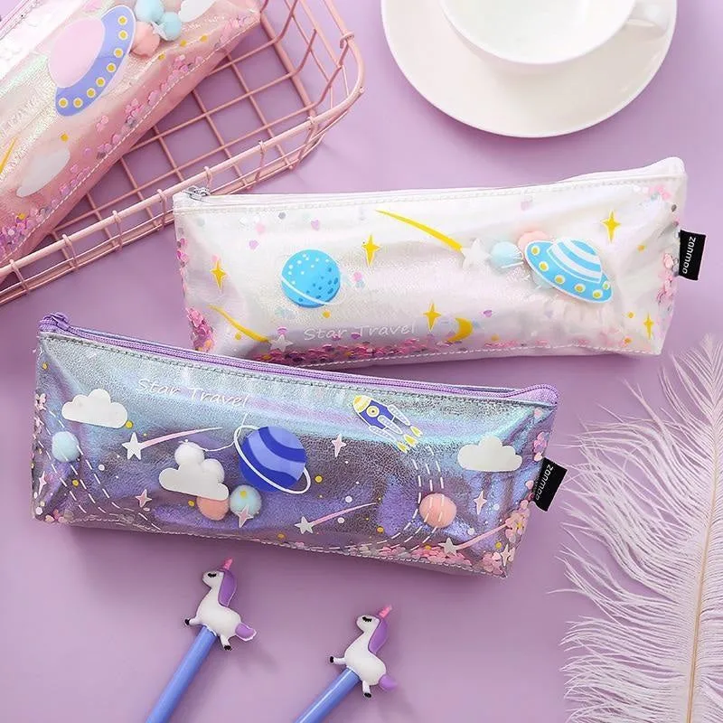 Milky Galaxy Cosmetic Bag