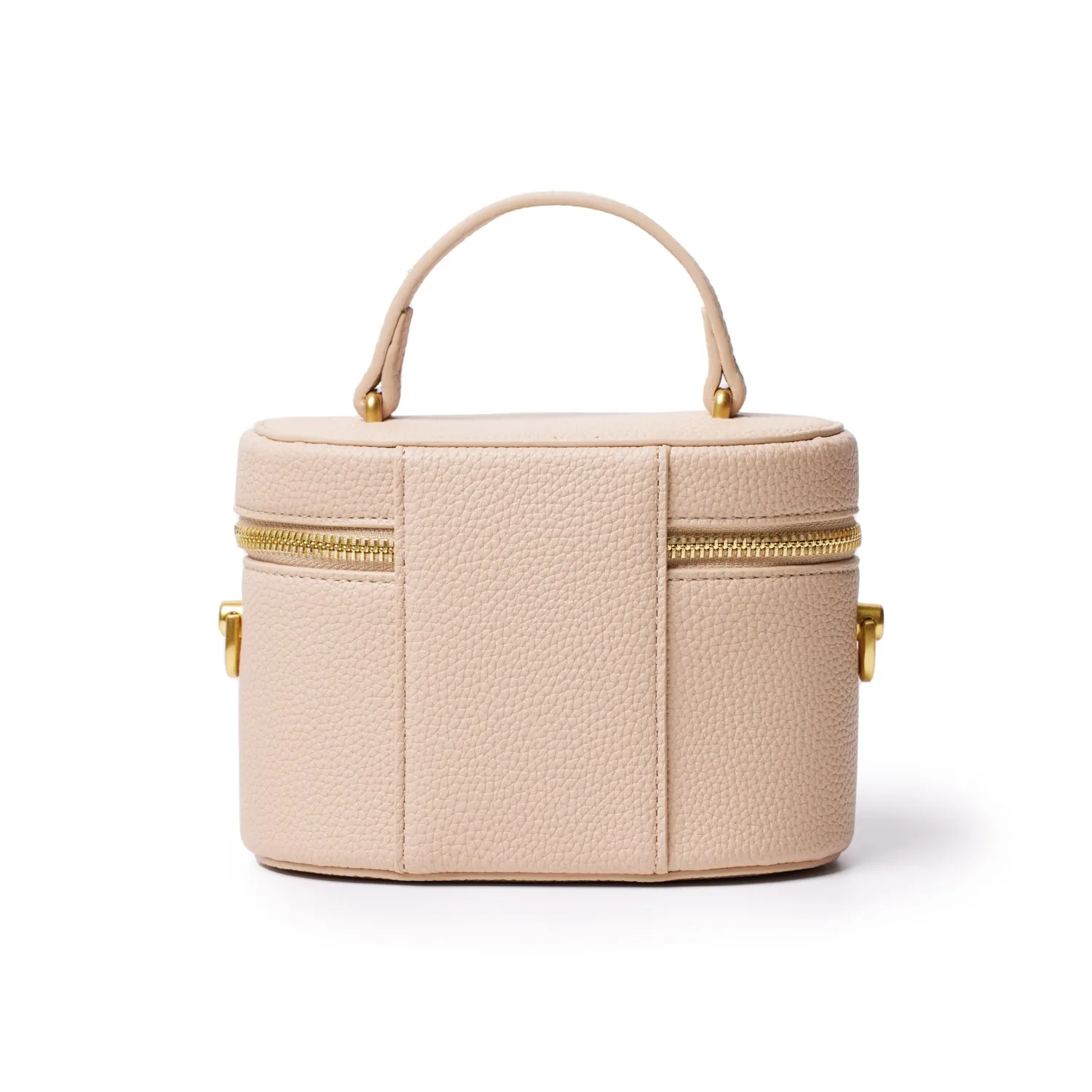 MINI PEBBLE VANITY BAG - NUDE