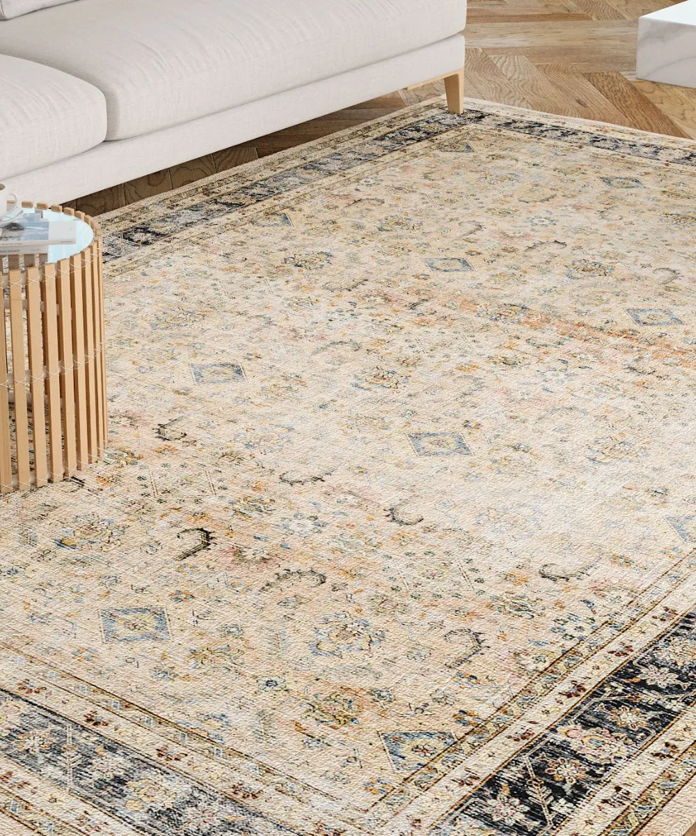 Miriam Yellow Beige Rug