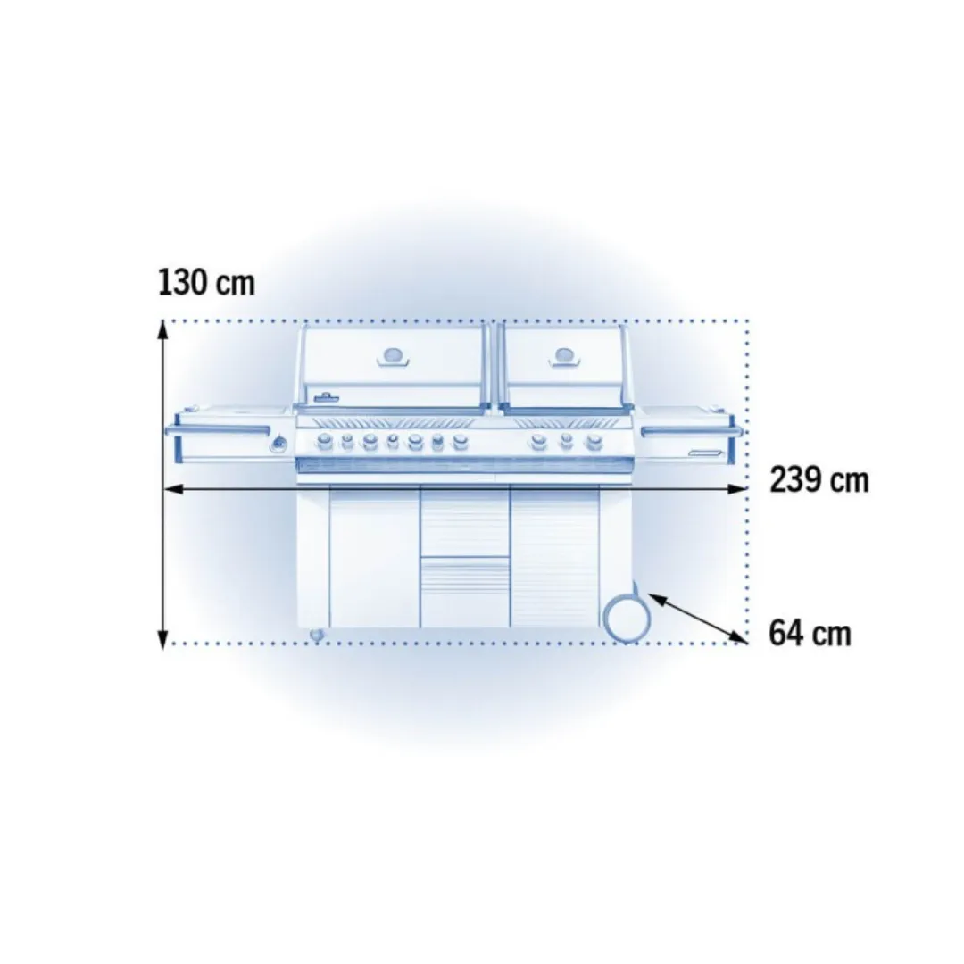 Napolean Prestige Pro 825 Gas Grill with Rear & Side Infrared Burner