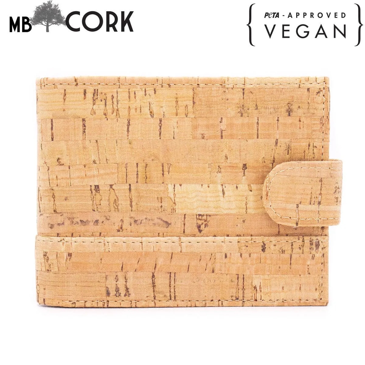 Natural rustic cork wallet for men BAG-2232