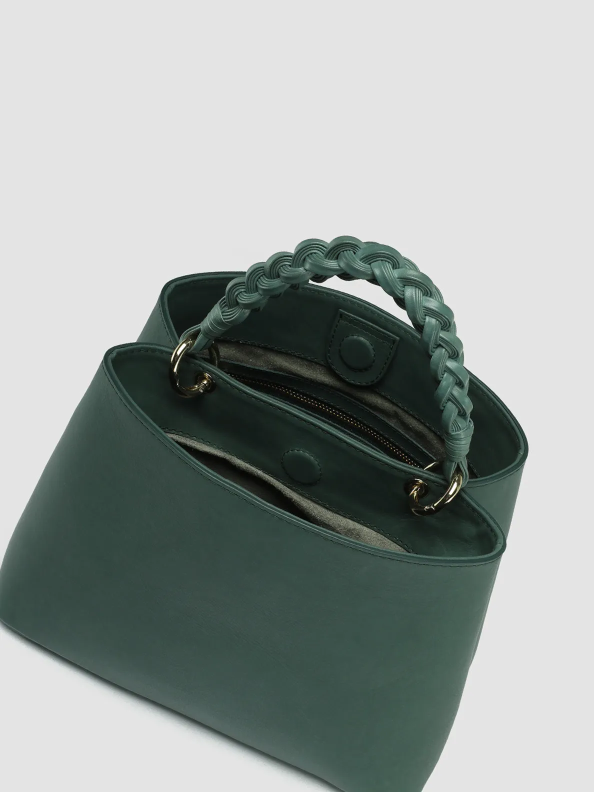 NOLITA WOVEN 220 - Green Nappa Leather Hand Bag