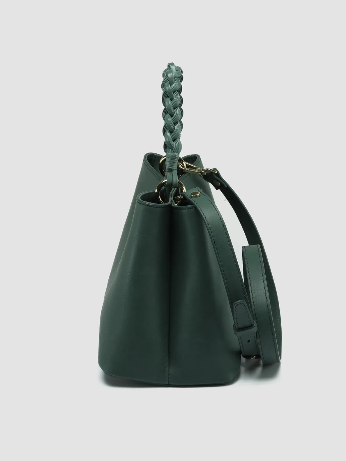 NOLITA WOVEN 220 - Green Nappa Leather Hand Bag