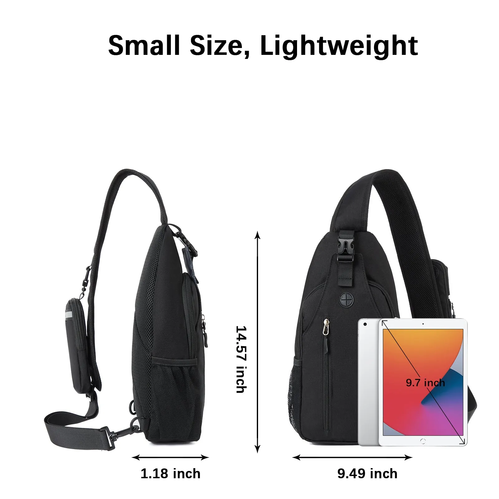 Nova Sling Bag with Cell Phone Security Organizer