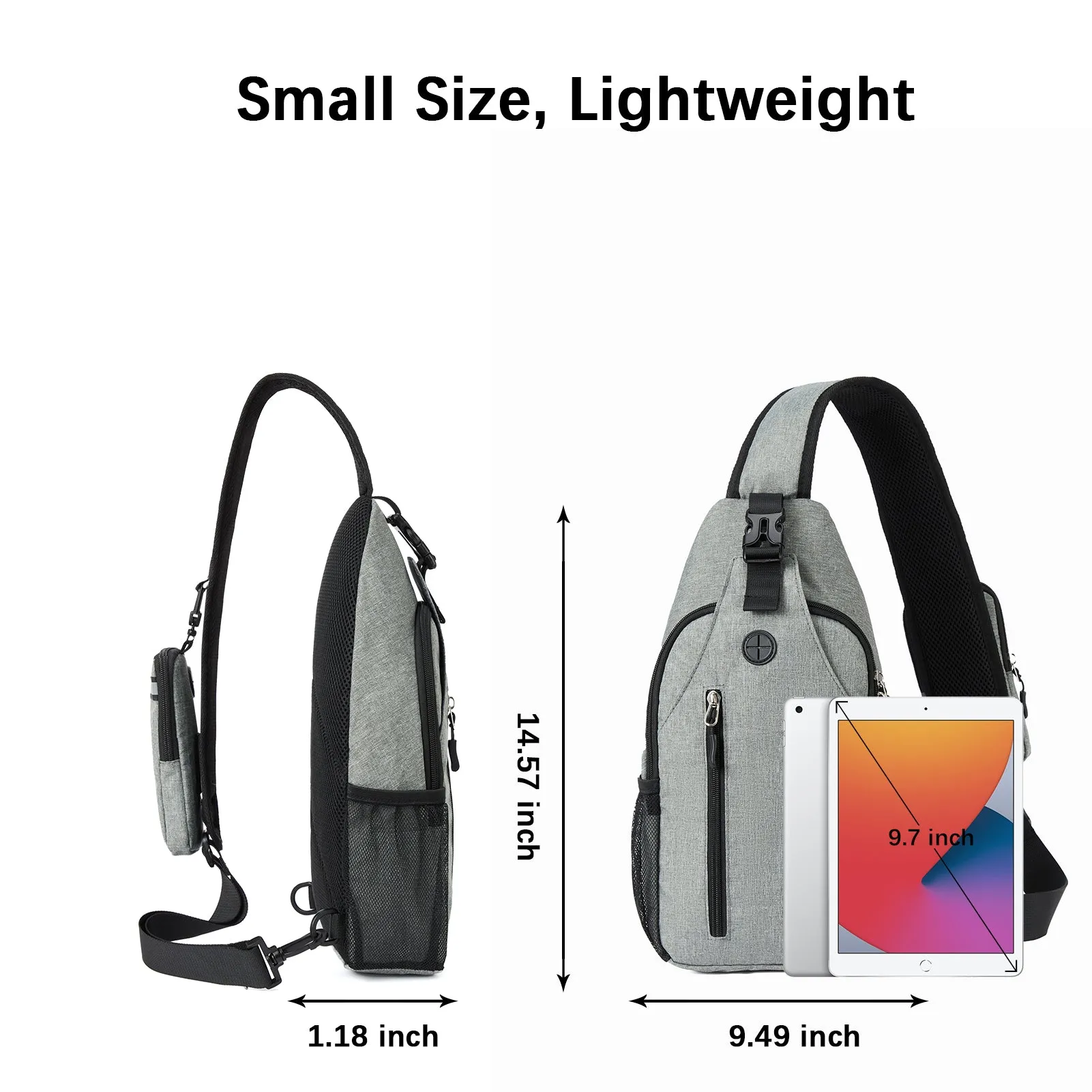 Nova Sling Bag with Cell Phone Security Organizer