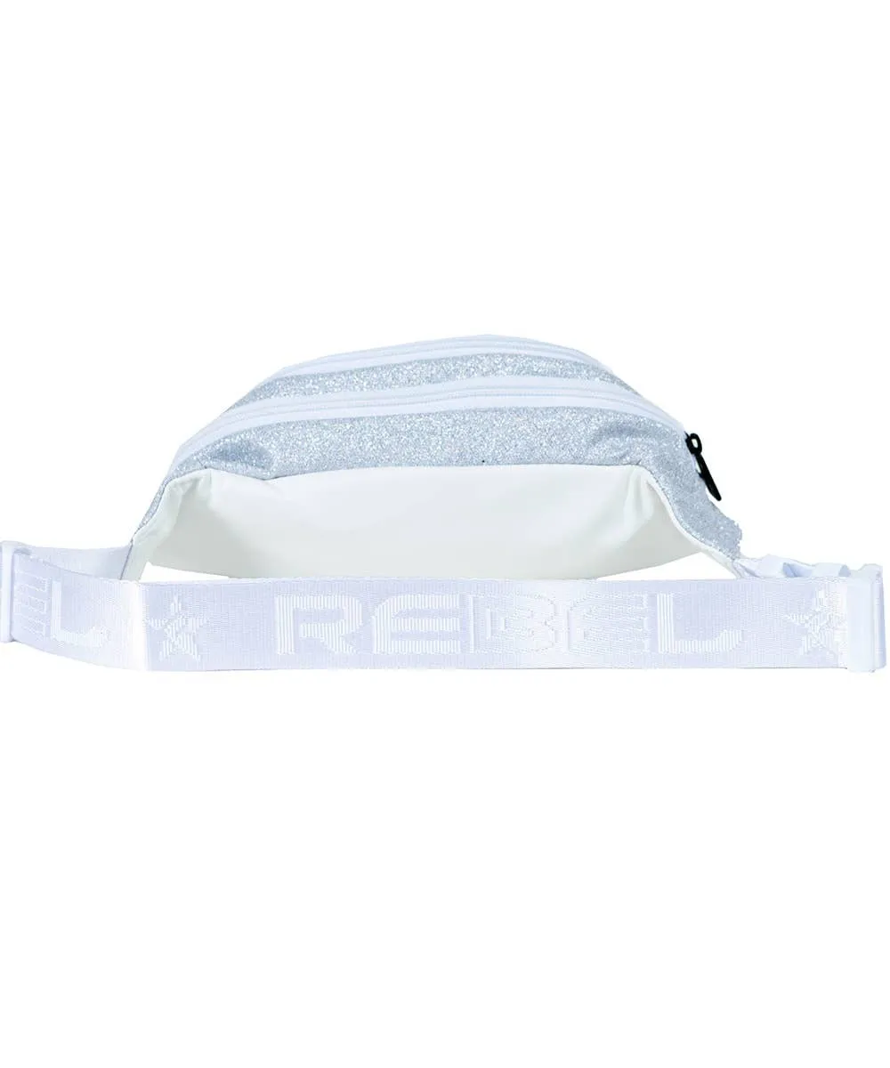 Opalescent Adult Rebel Fanny Pack with White Zipper