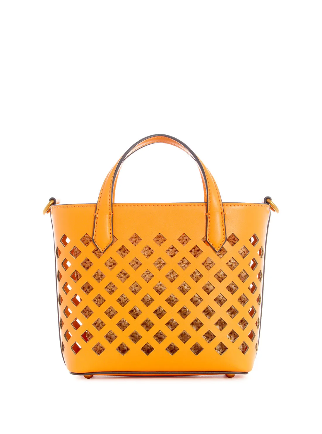 Orange Aqua Mini Tote Bag