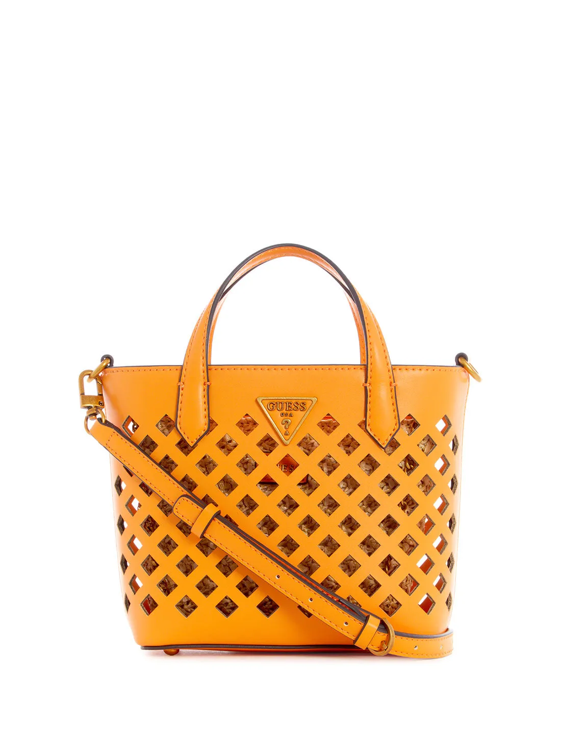 Orange Aqua Mini Tote Bag