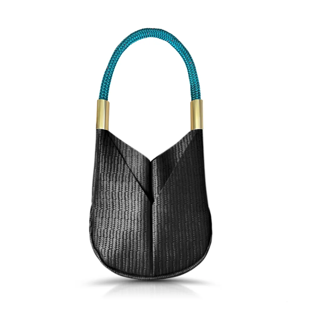 Original Wildwood Bag | Small in Black Basketweave Leather