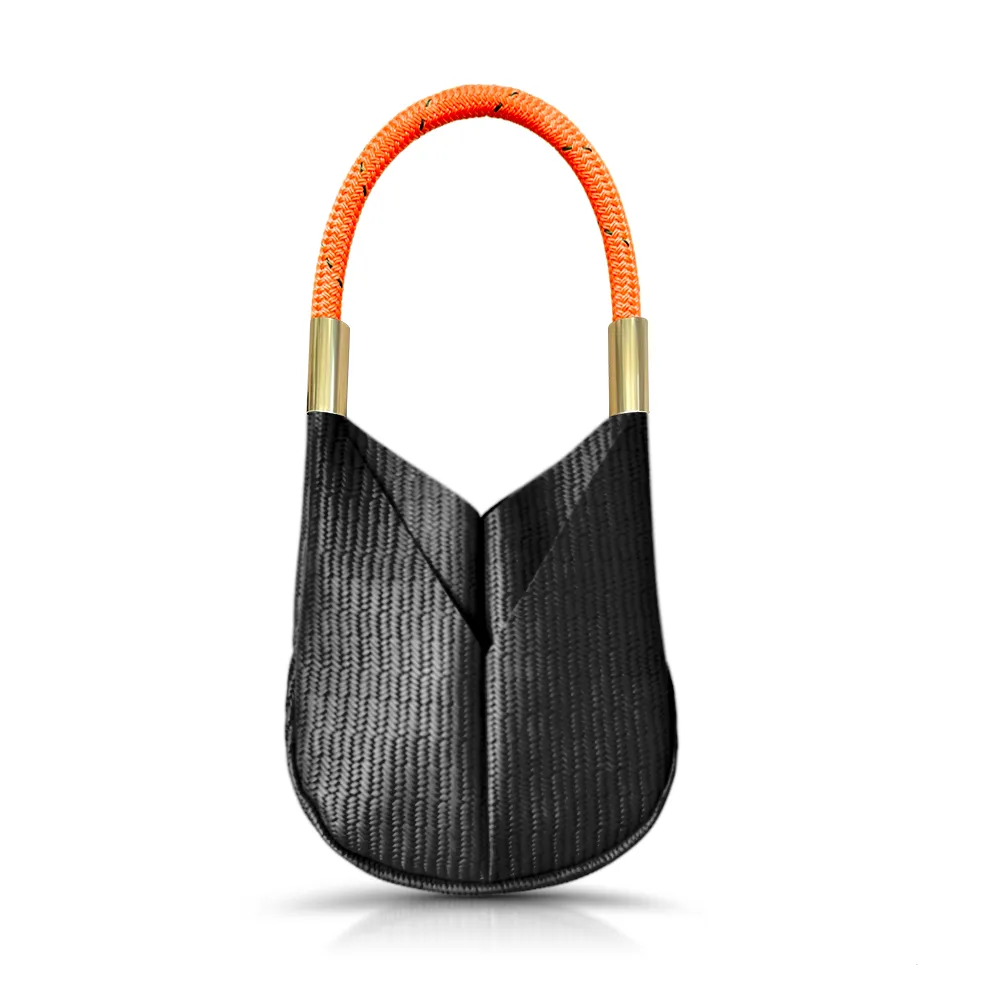 Original Wildwood Bag | Small in Black Basketweave Leather