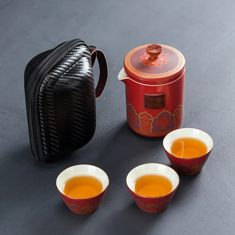 Outdoor travel Kung Fu tea