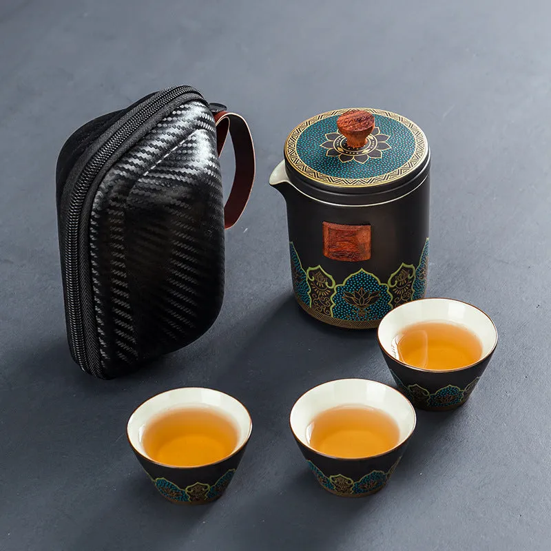 Outdoor travel Kung Fu tea