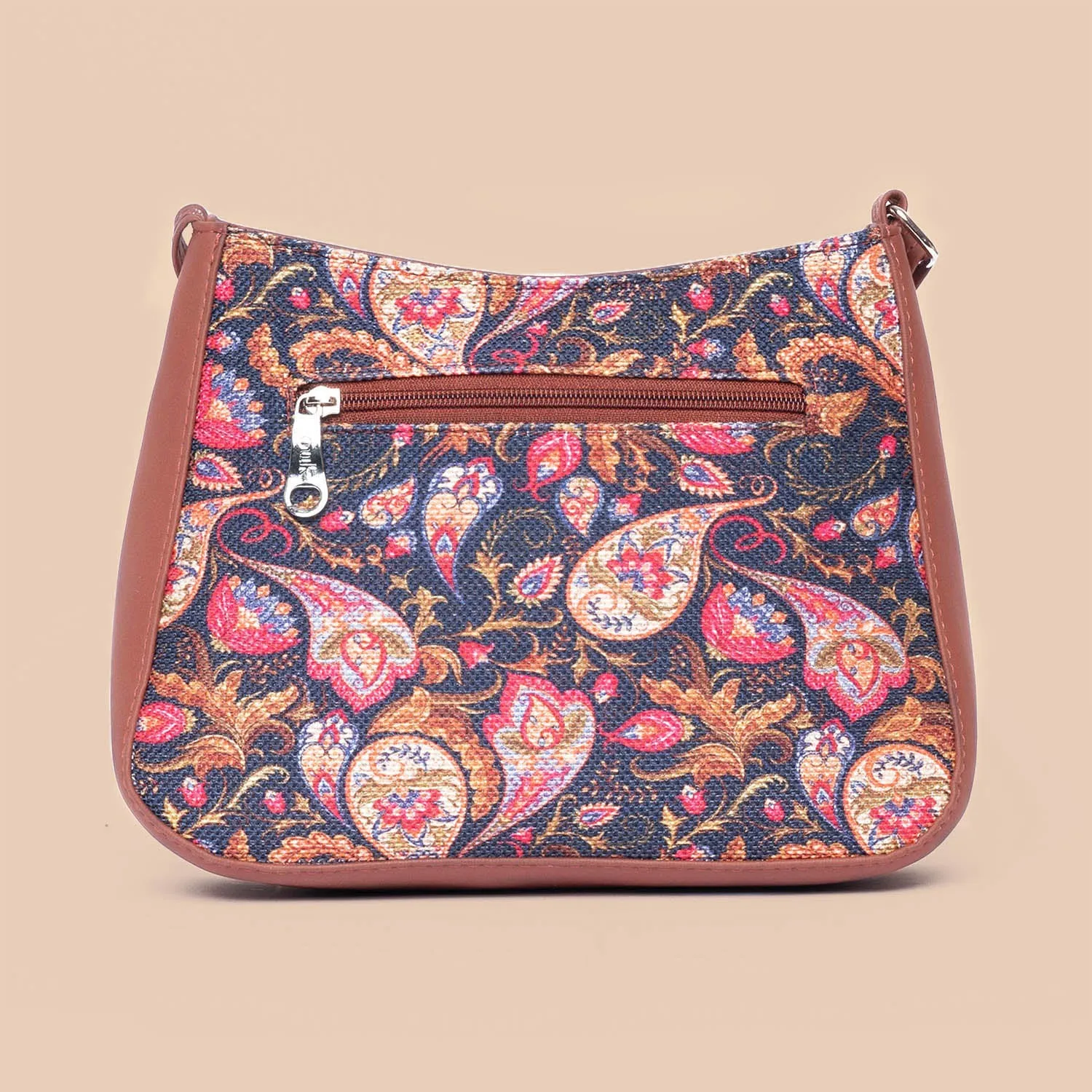 Paisley Print Boat Sling Bag