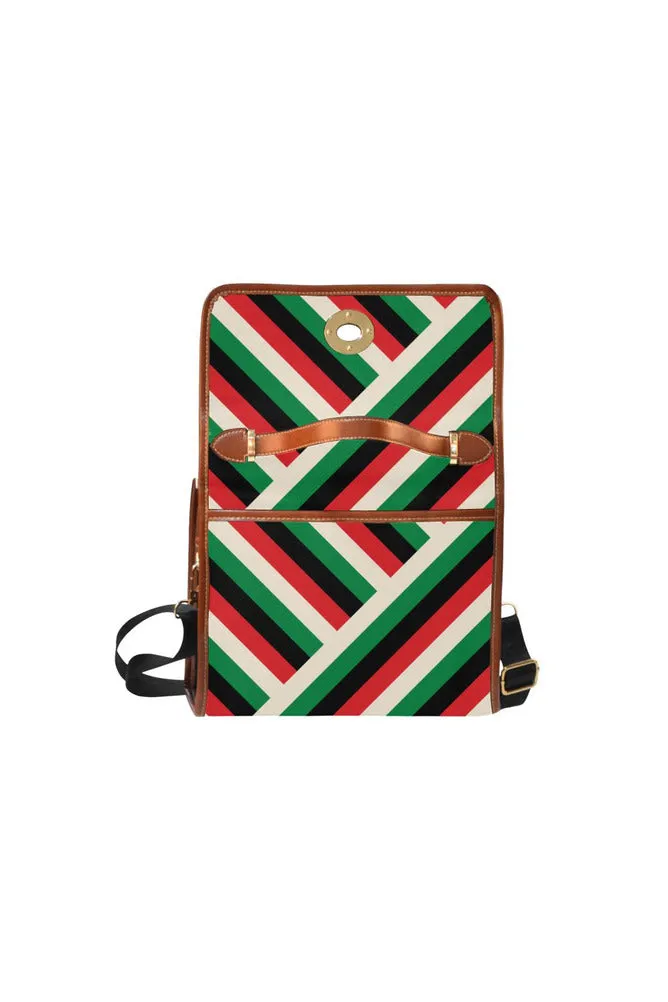 Pan African Waterproof Canvas Bag/All Over Print