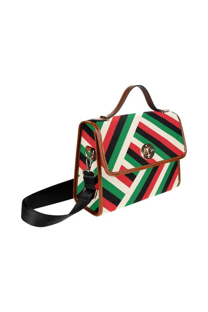 Pan African Waterproof Canvas Bag/All Over Print