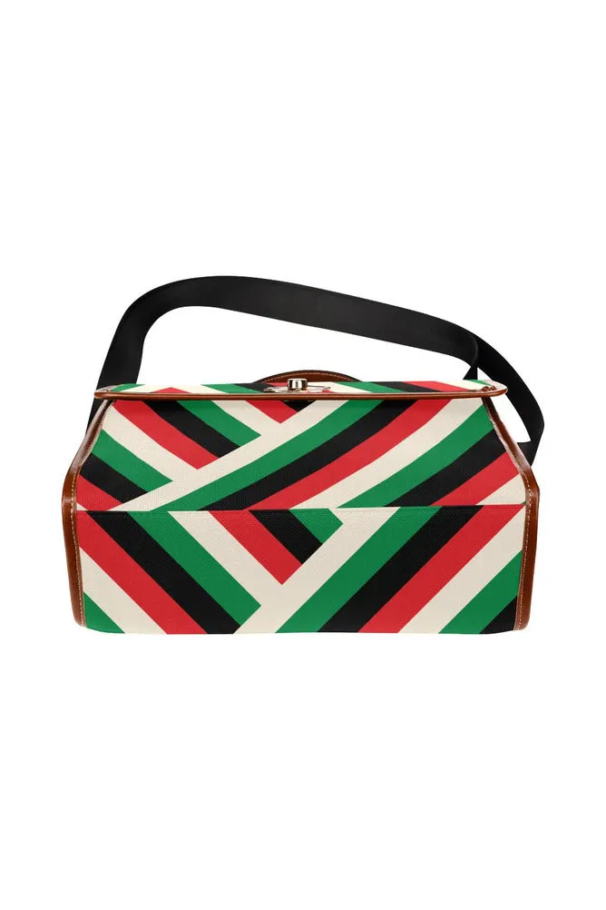 Pan African Waterproof Canvas Bag/All Over Print