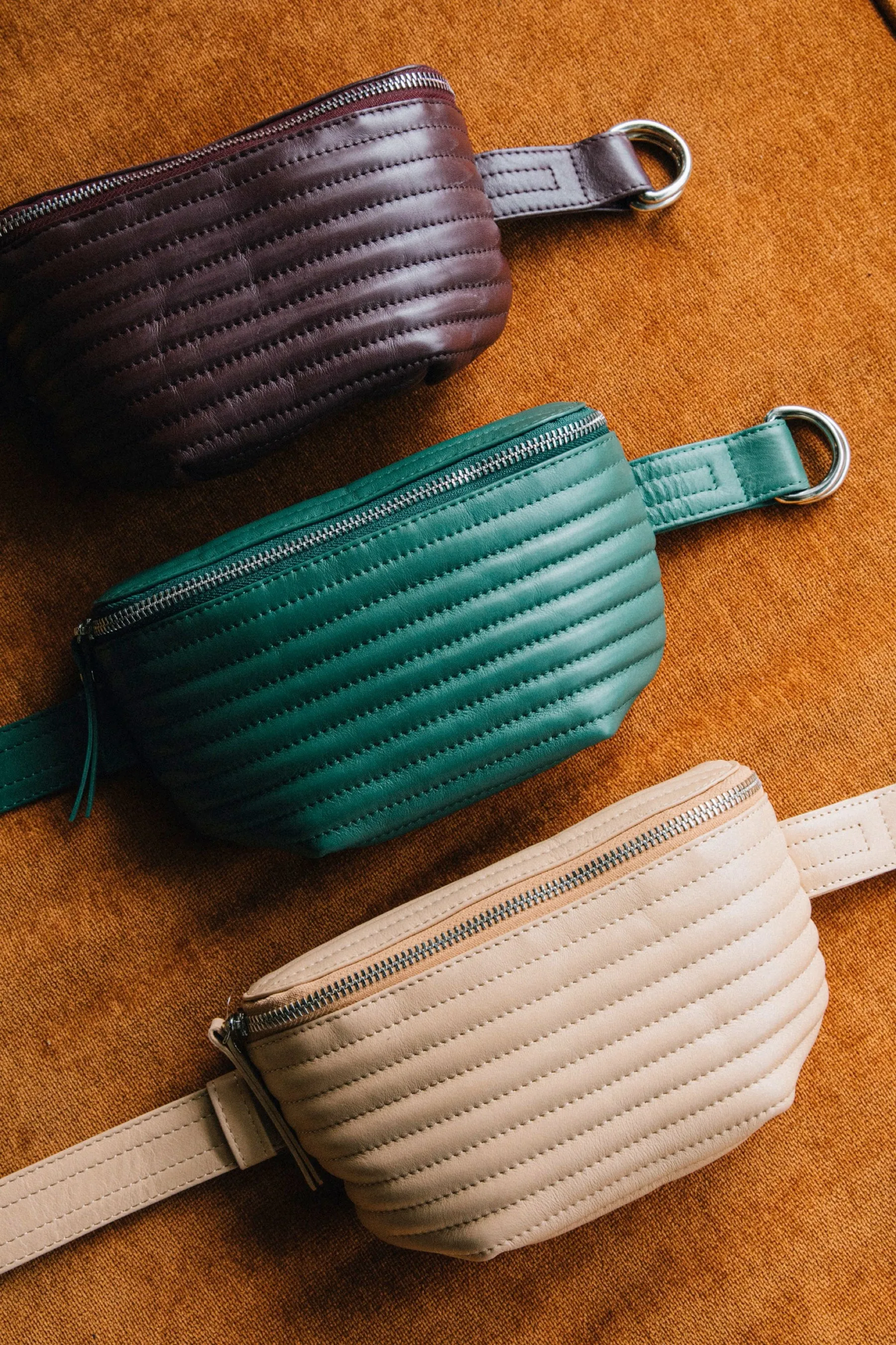 Parsley Ribbed Belt Bag