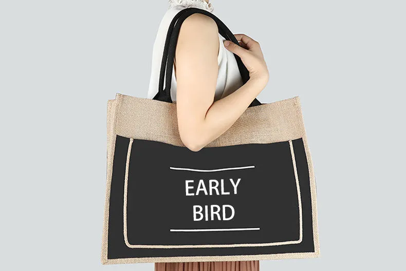 Paziye Eco-friendly Cotton And Linen Tote Bag