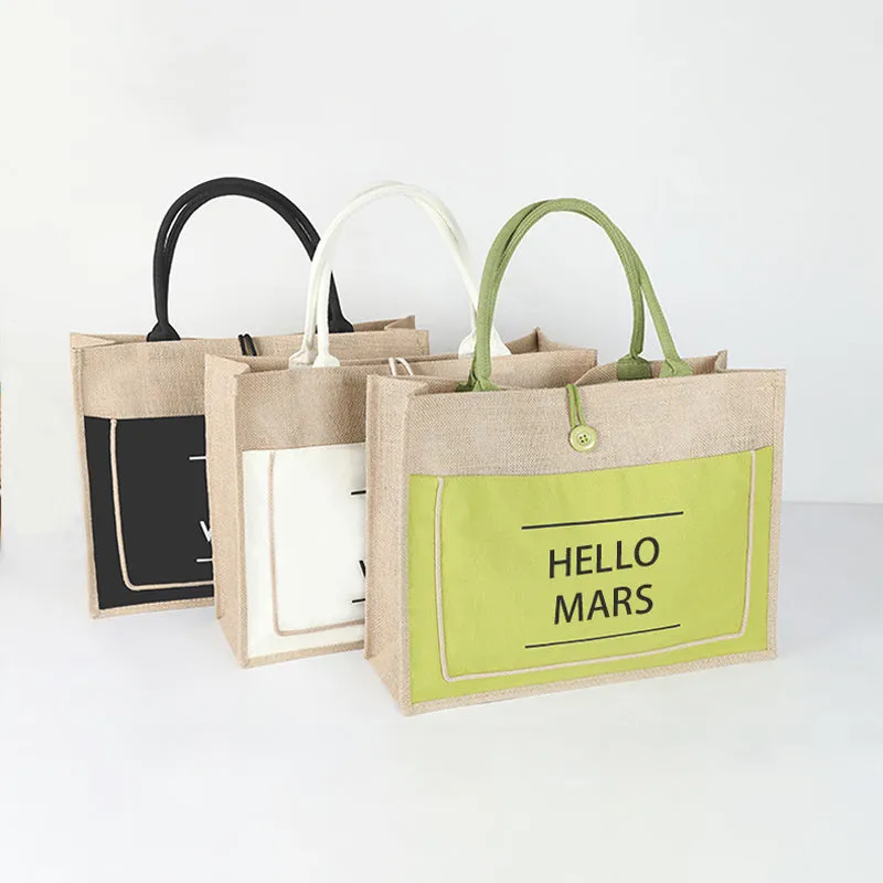 Paziye Eco-friendly Cotton And Linen Tote Bag