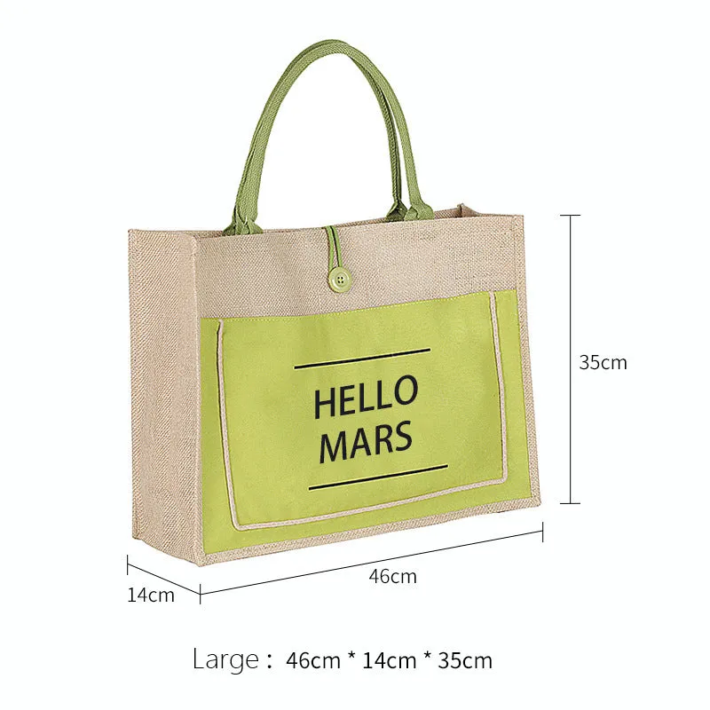 Paziye Eco-friendly Cotton And Linen Tote Bag