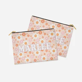 PERSONALIZED ACCESSORY BAG FLAT – HAPPY DAISY