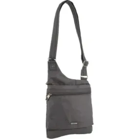 Pierre Cardin Nylon Anti - Theft Cross Body Bag Grey - 26x6x25cm