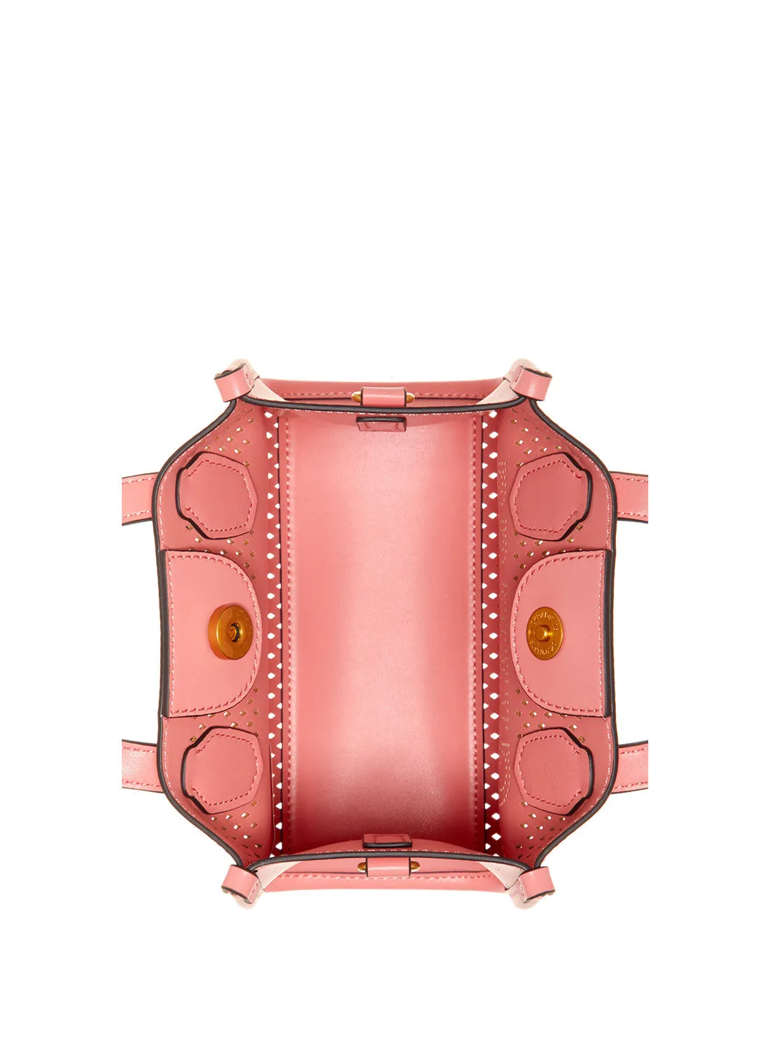 Pink Katey Perf Mini Tote Bag