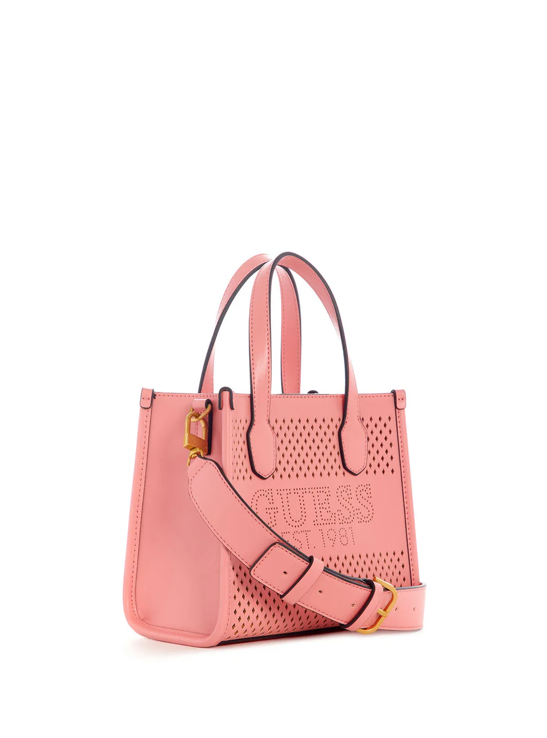 Pink Katey Perf Mini Tote Bag