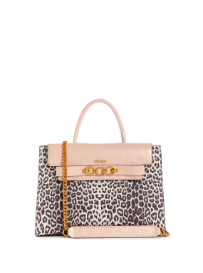 Pink Leopard Zira High Society Satchel