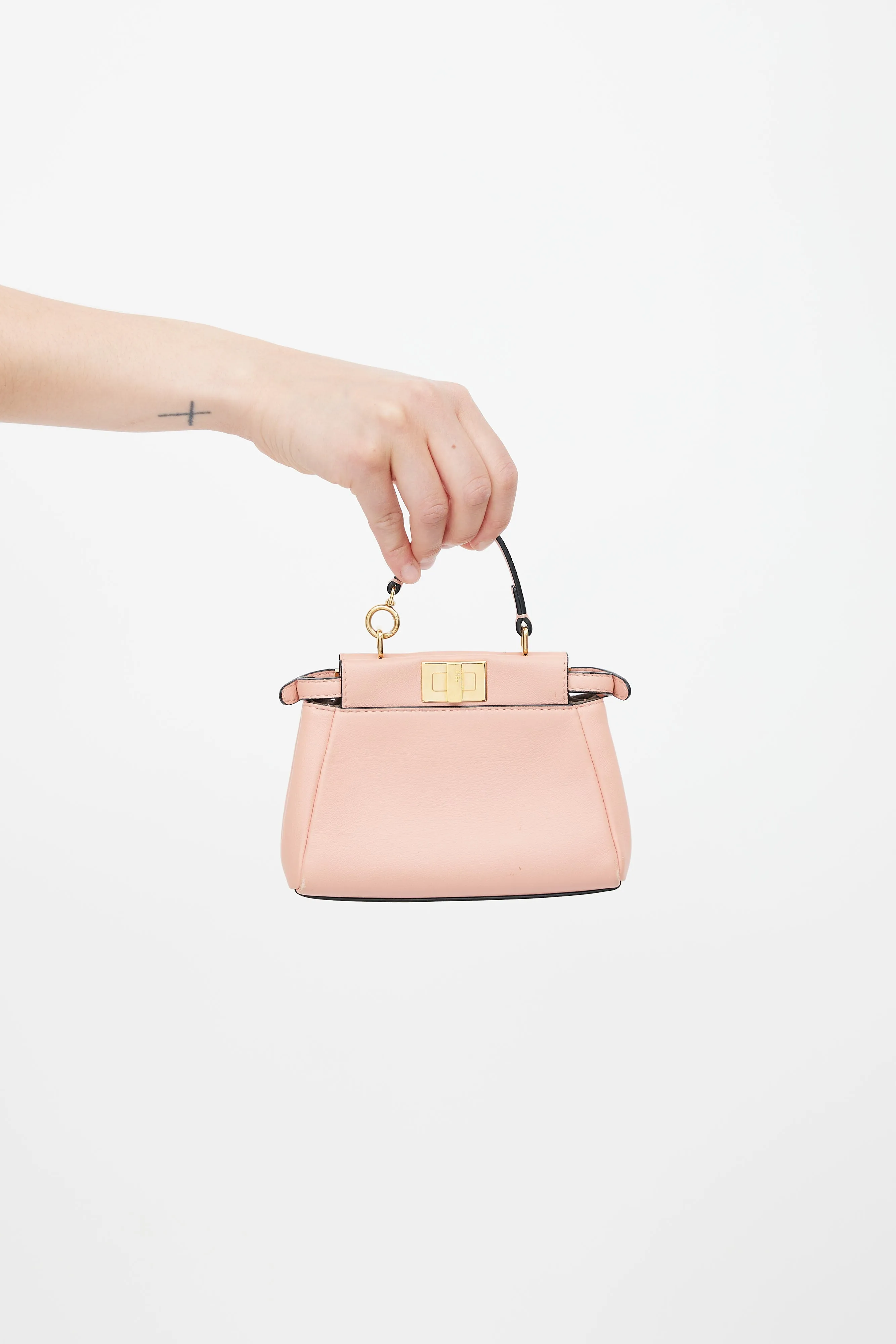 Pink Micro Peekaboo Crossbody Bag