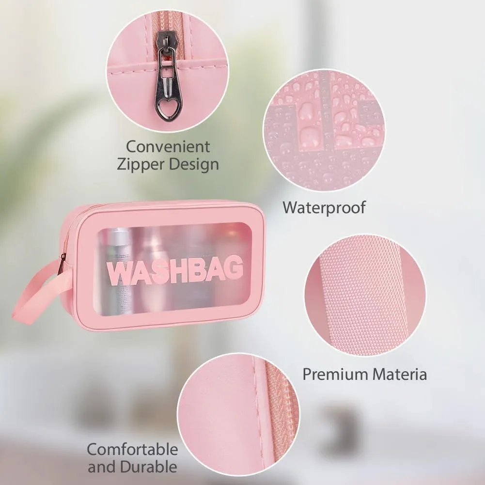 Portable Makeup Organizer Bag WASHBAG-Pink Large(SA2405-117)