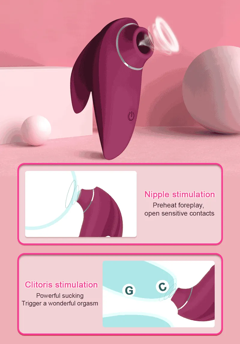 Portable Sucking Vibrator Oral Clitoris Stimulator