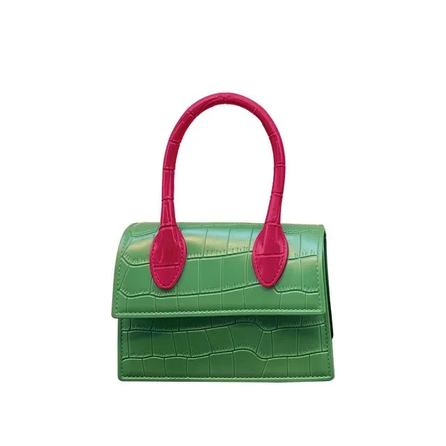 Pre Order:  Crocodile Pattern Mini Handbag