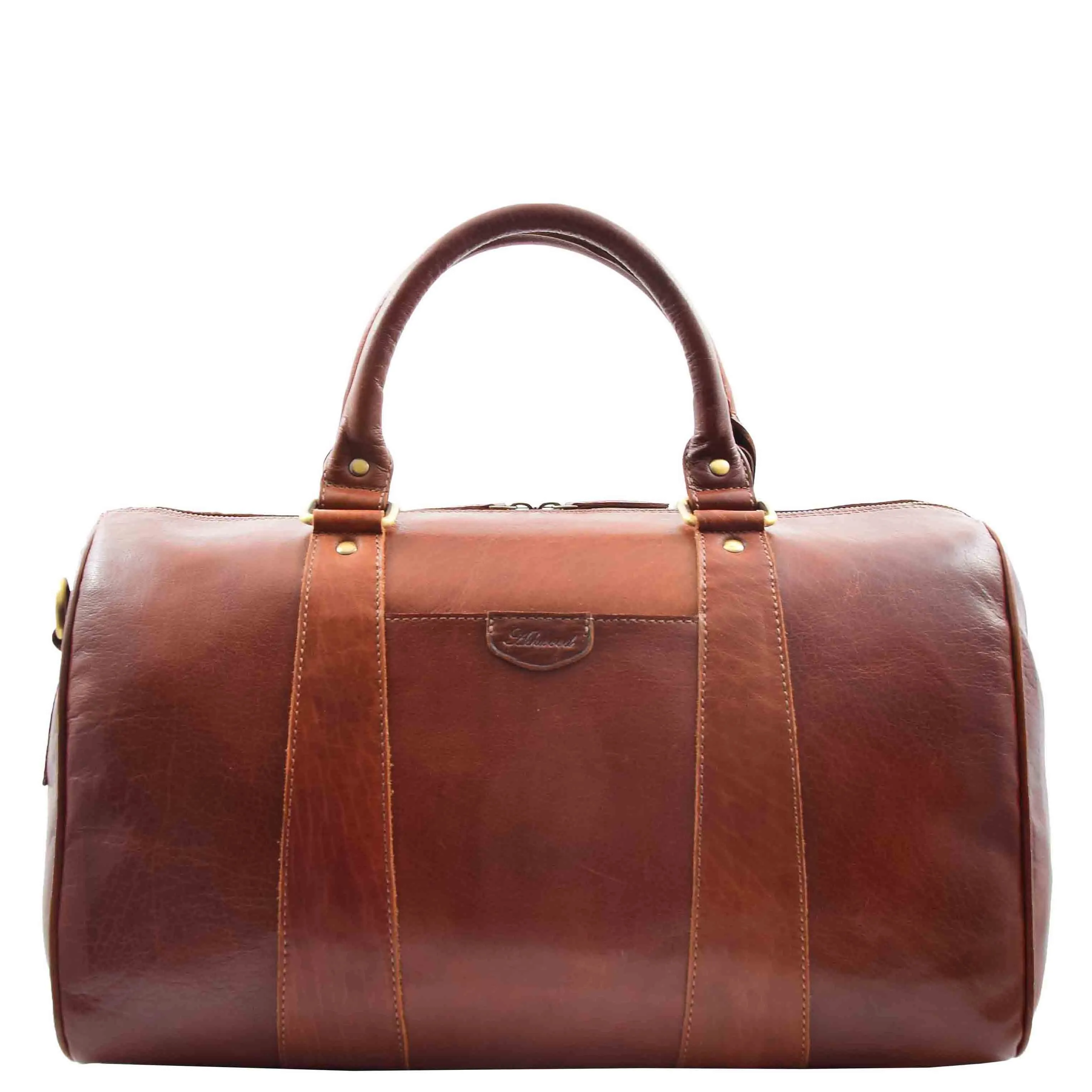 Real Leather Large Size Luxury Duffle Bag ROVE Chestnut