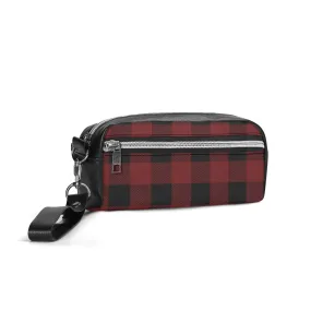 Red Buffalo Plaid Cosmetic Bag