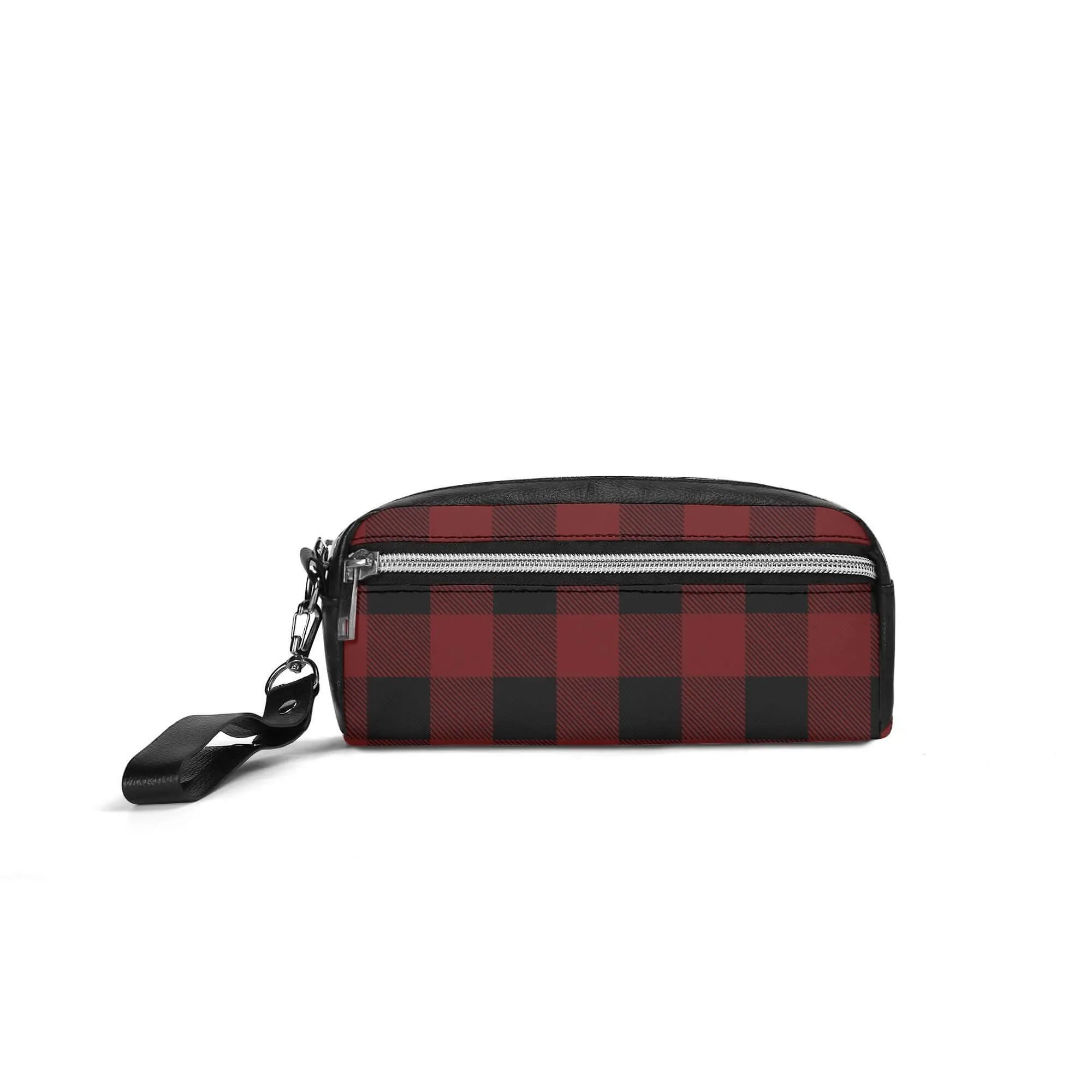 Red Buffalo Plaid Cosmetic Bag