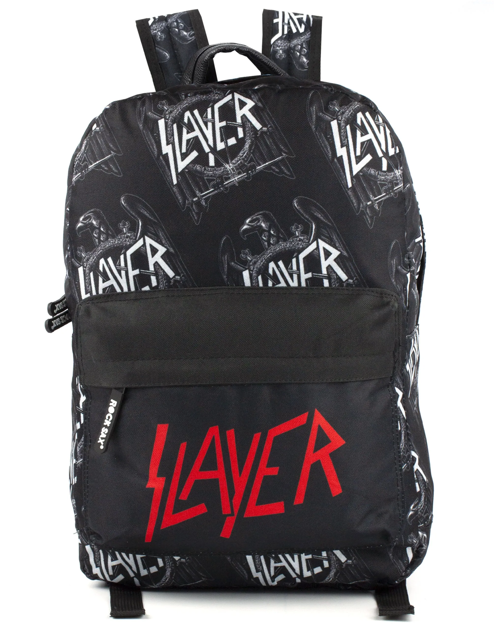 Rock Sax Slayer Repeated Black All Over Print Backpack