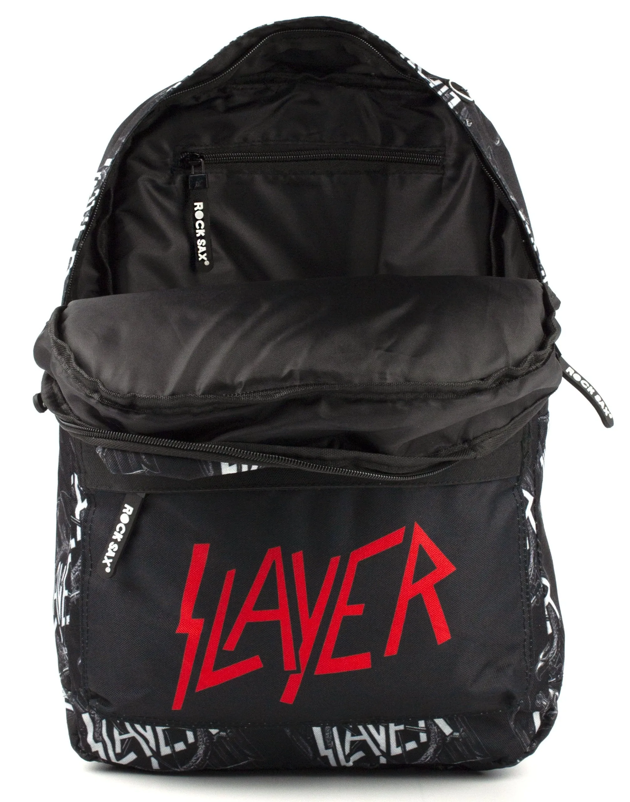 Rock Sax Slayer Repeated Black All Over Print Backpack