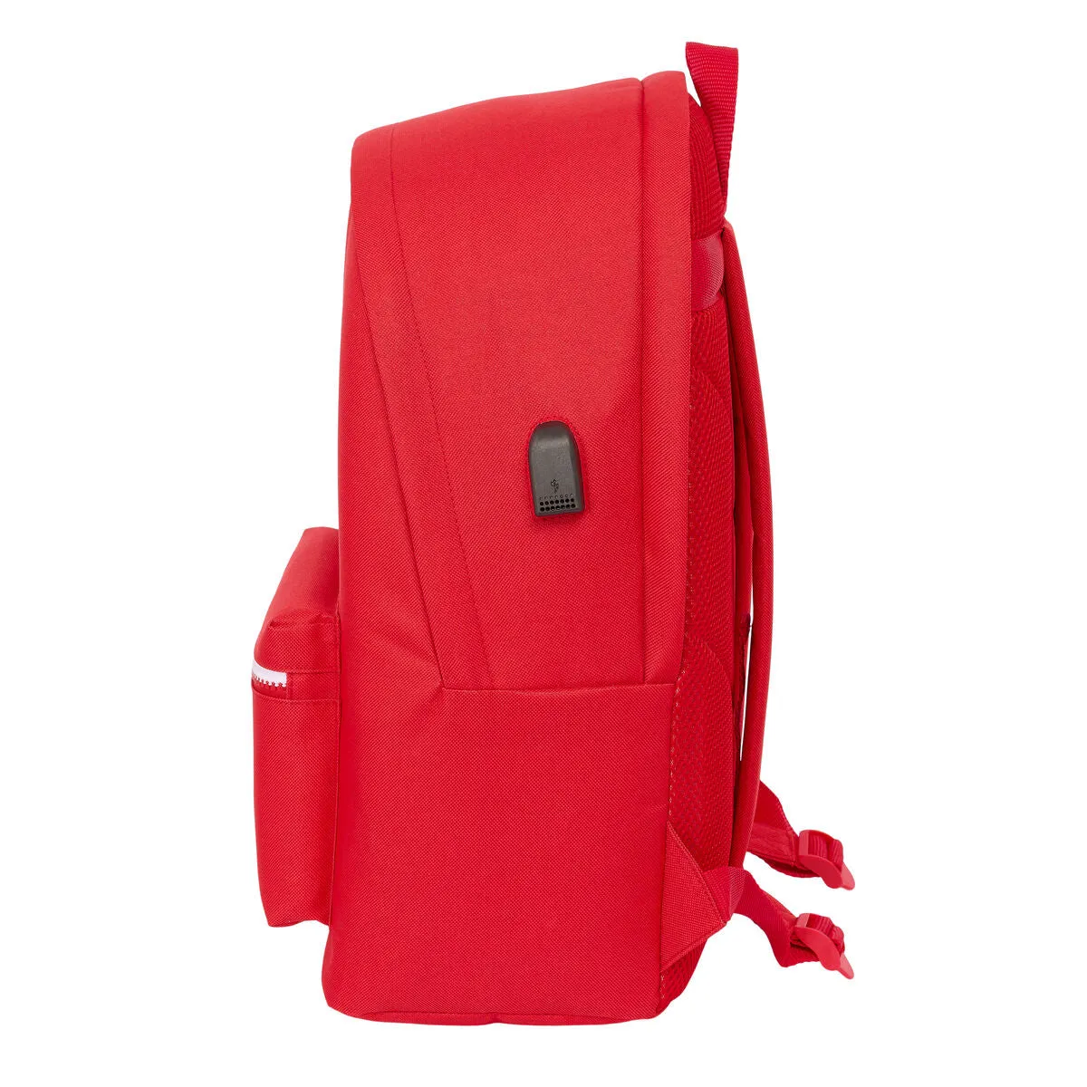 Rucksack for Laptop and Tablet with USB Output Sevilla Fútbol Club Red 31 x 44 x 18 cm