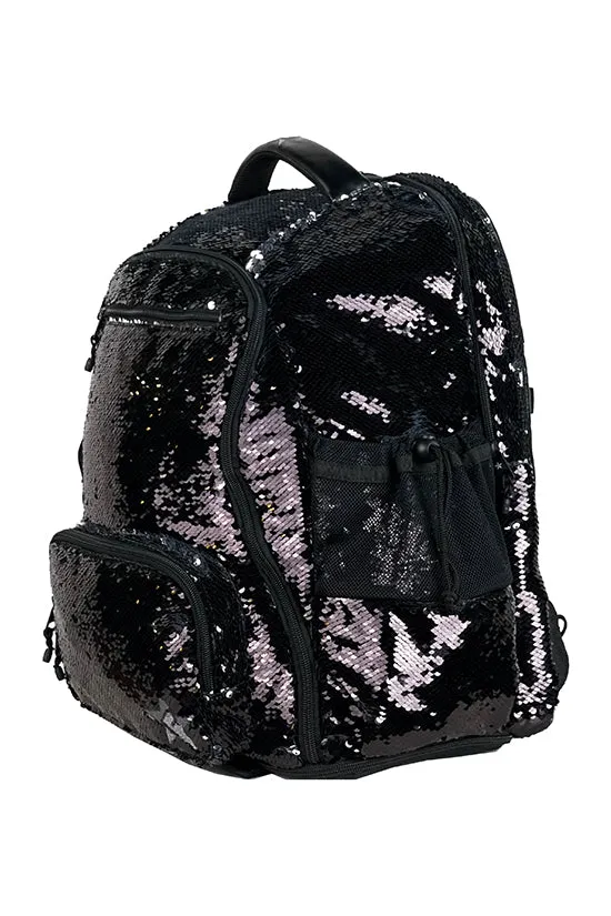 Sequin in Smokey Black Rebel Dream Bag with Black Zipper