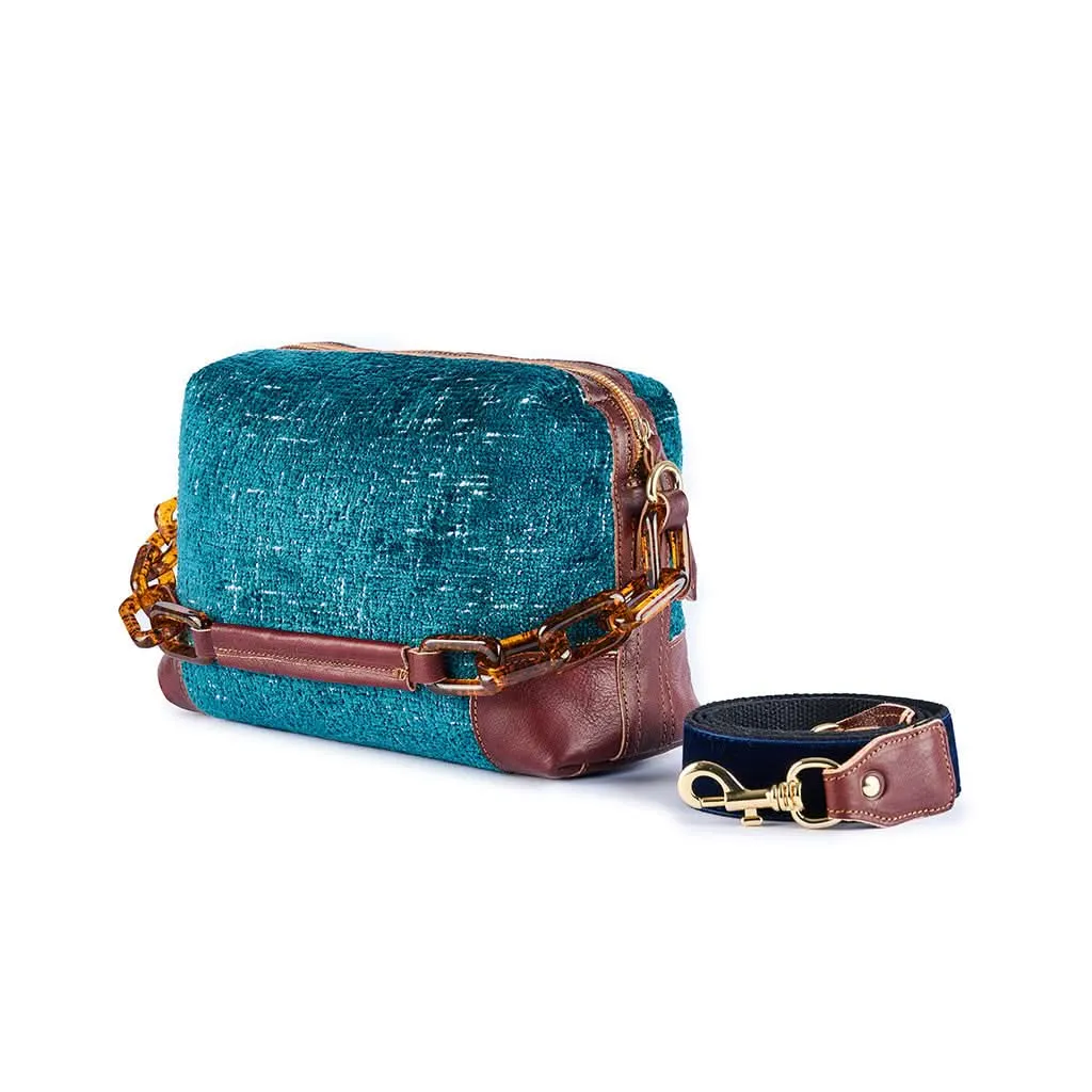 Stresa Strawberry Chenille Crossbody Bag