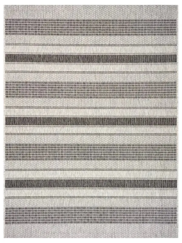 Sun shower 81246GYB Grey/Black Rug