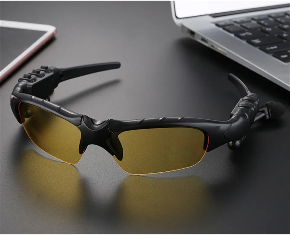 Sunglasses with Built-in Bluetooth Earphones and Mic & *** FREE Bag or FREE Lenses & Bag ***