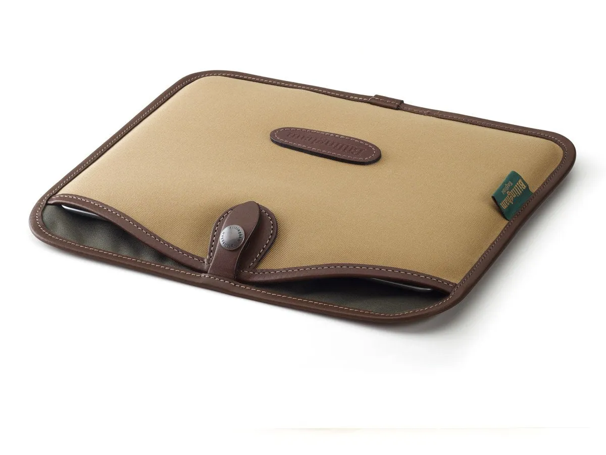 Tablet Slip - Khaki FibreNyte / Chocolate Leather