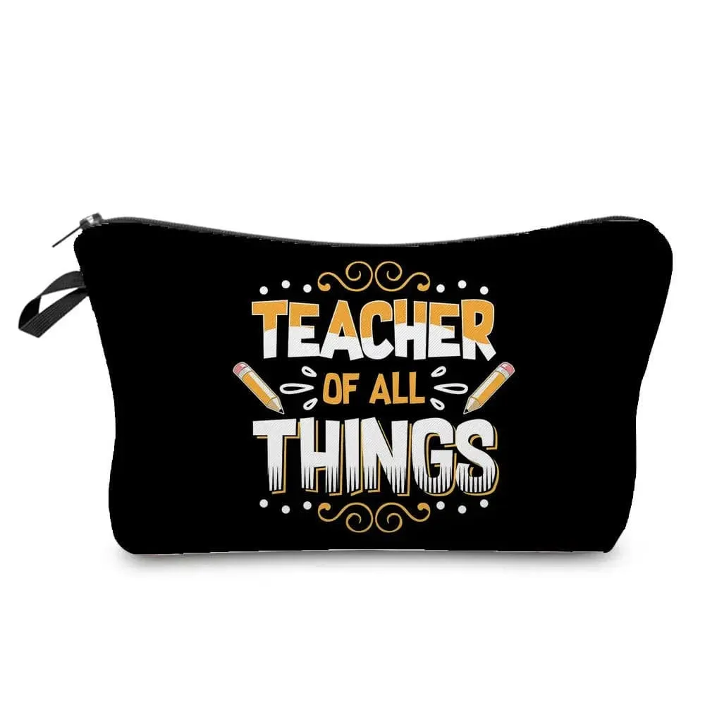 Teachers' Day Fashion Printed Cosmetic Bags Portable Makeup Organizers